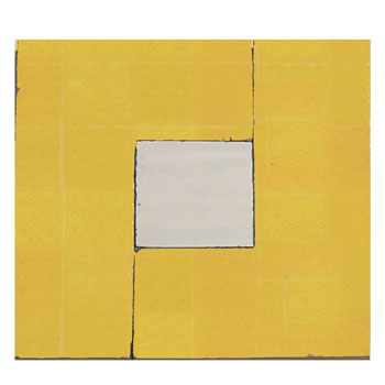 Mosaic House Moroccan tile Midi LXL 18-1 White,   Yellow,    solid zellige, mosaic, zellij, field, pattern, glaze, simple, classic 